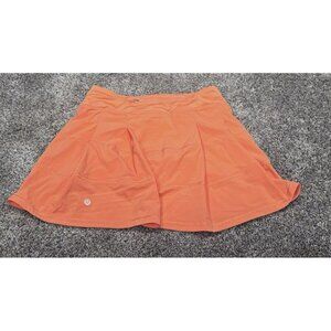 Lululemon Pace Rival Mid Rise Skirt *Tall Golden Apricot Sz 4 EUC